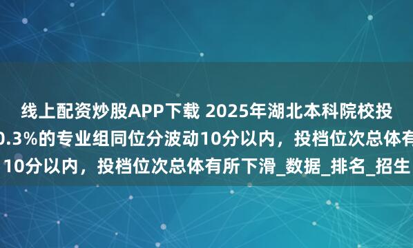 线上配资炒股APP下载 2025年湖北本科院校投档波动分析(物理)：80.3%的专业组同位分波动10分以内，投档位次总体有所下滑_数据_排名_招生